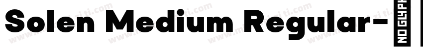 Solen Medium Regular字体转换